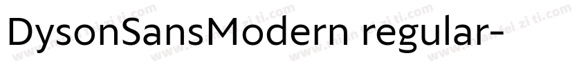 DysonSansModern regular字体转换